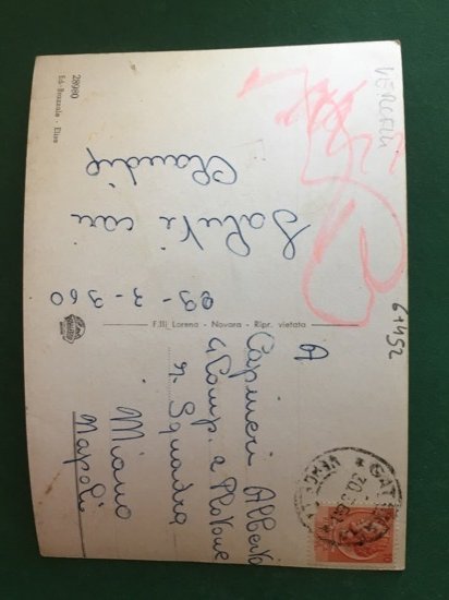 Cartolina Gattinara - Parco Rimembranza - 1960