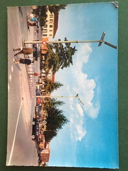 Cartolina Novi Ligure - Giardini Stazione - 1976 ca.