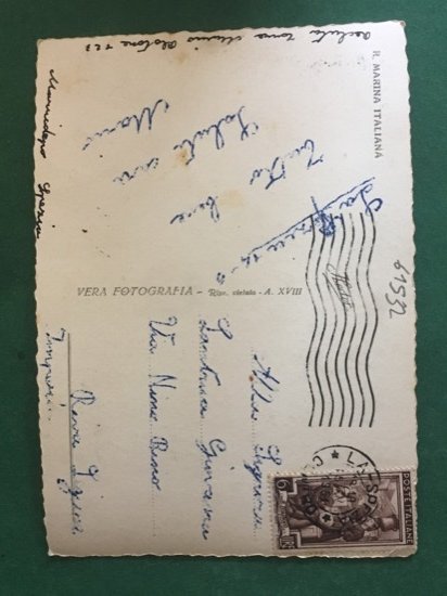 Cartolina R. Marina Italiana - 1951