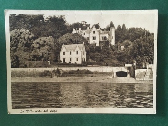 Cartolina La Villa vista dal L'ago - Fonteviva - 1947