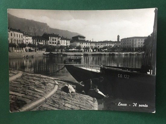 Cartolina Lecco - Il Porto - 1952