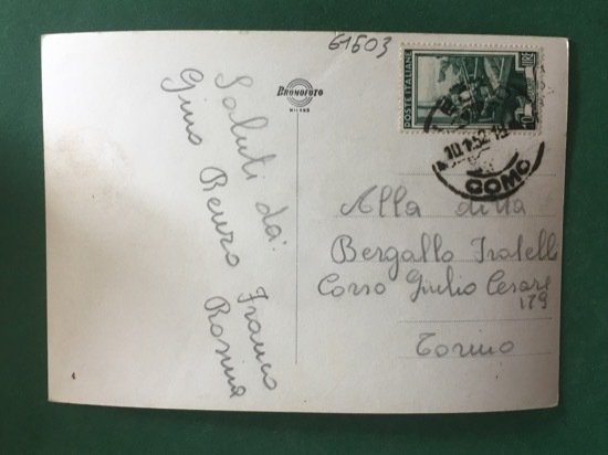 Cartolina Lecco - Il Porto - 1952
