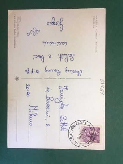 Cartolina Marina Romea - Ravenna - Panorama - 1970