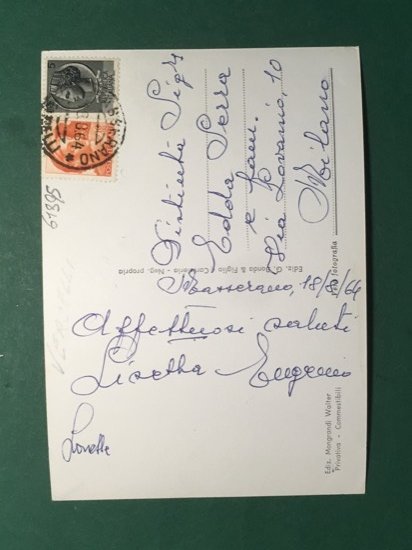 Cartolina Masserano - Centro - 1964