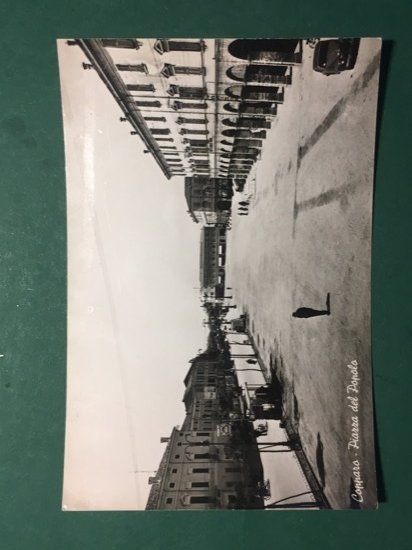 Cartolina Capparo - Piazza del Popolo - 1956