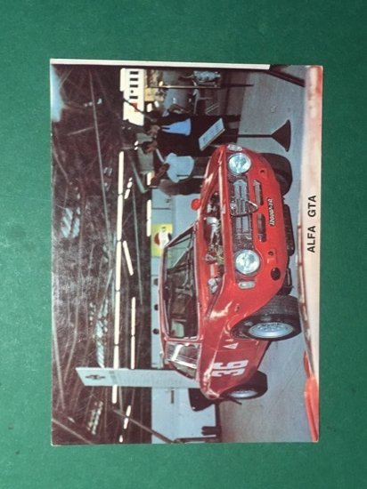 Cartolina Alfa GTA - 1960 ca.