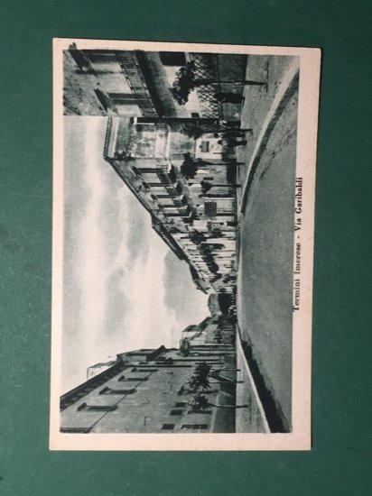 Cartolina Termini Imerese - Via Garibaldi - 1930 ca.