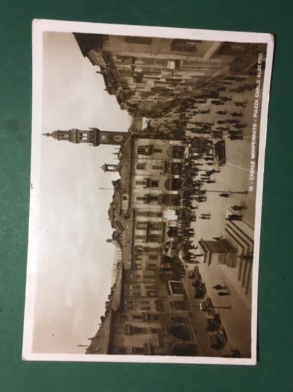 Cartolina Casale Monferrato - Piazza Carlo Alberto - 1940