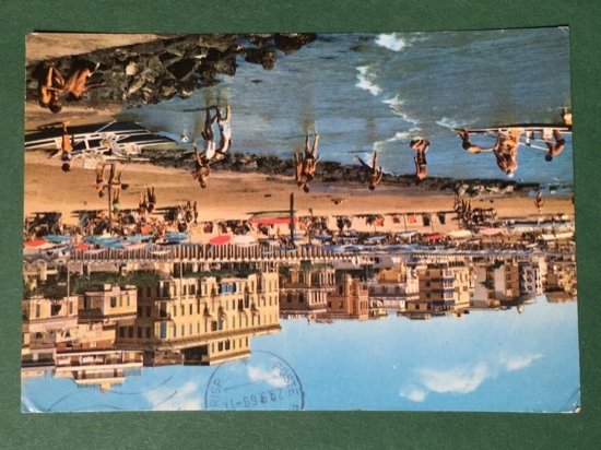 Cartolina Anzio - Spiaggia di Ponente - 1969
