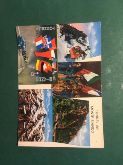 Cartolina Tunnel Del Monte Bianco - 1965