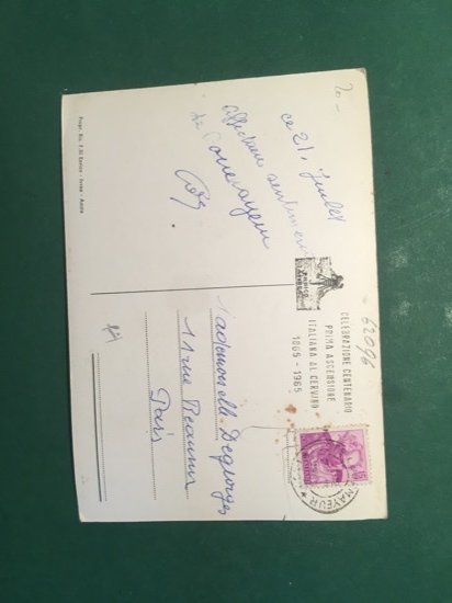 Cartolina Tunnel Del Monte Bianco - 1965