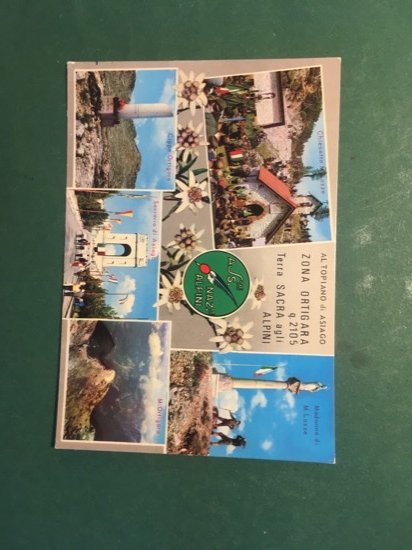 Cartolina Altopiano Di Asiago - Zona Ortigara - Terra sacra …