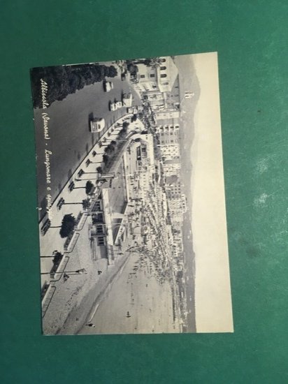 Cartolina Albissola - Savona - Lungomare e Spiaggia - 1955 …