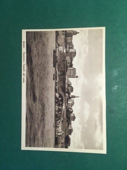 Cartolina Genova - Panorama Parziale dal Mare - 1930 ca.