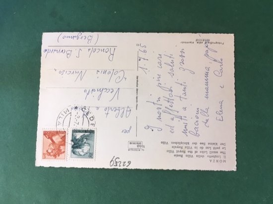Cartolina Monza - Il Laghetto Della Villa Reale - 1965