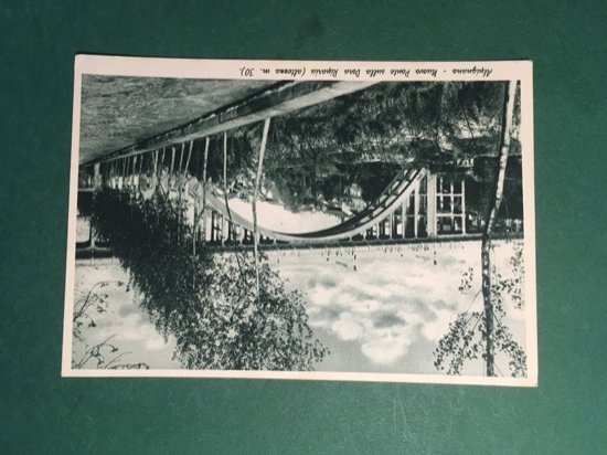 Cartolina Alpignano - Nuova Ponte sulla Dora Riparia - 1936
