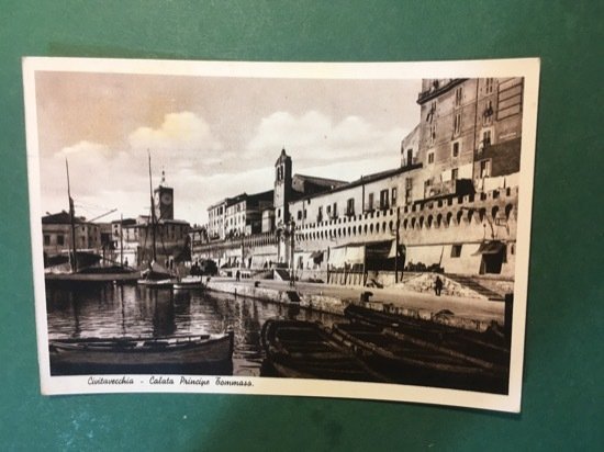 Cartolina Civitavecchia - Calata Principe Tommaso - 1948