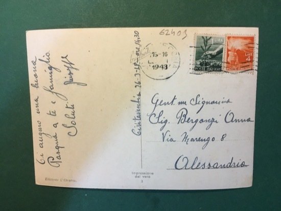 Cartolina Civitavecchia - Calata Principe Tommaso - 1948
