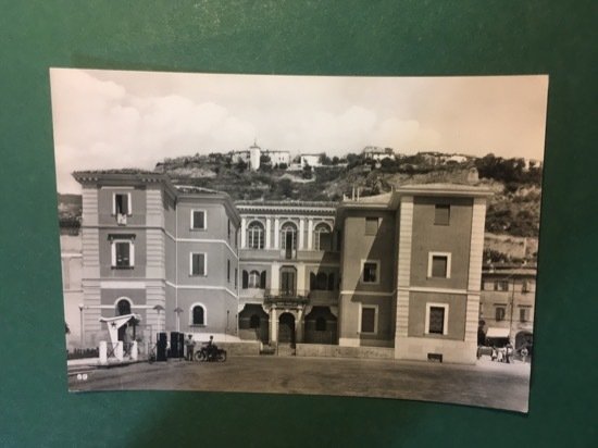 Cartolina Fossombrone - Piazza Dante - 1960 ca.