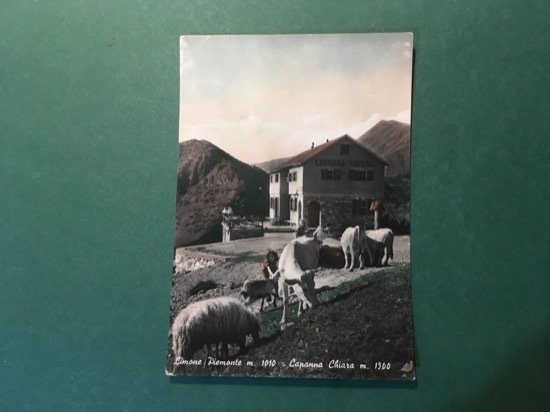 Cartolina Limone Piemonte - Capanna Chiara - 1954