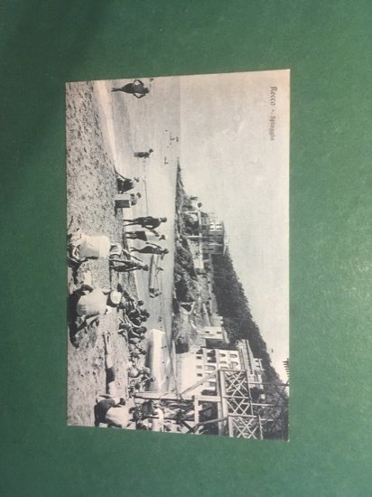 Cartolina Recco - Spiaggia - 1937 | Immagine principale