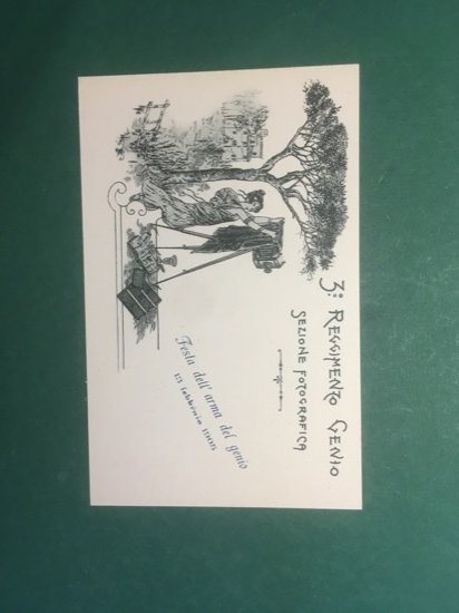 Cartolina 3 Reggimento Genio - Sezione Fotografica - 1905 ca. | Immagine principale