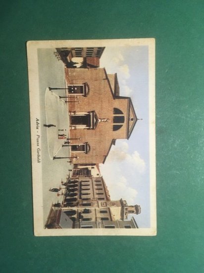 Cartolina Adria - Piazza Garibaldi - 1947