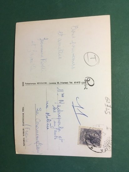 Cartolina Lago Maggiore - Rocca di Angera - 1951