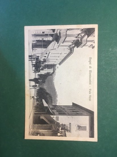 Cartolina Bagni di Montecatini - Viale Verdi - 1920 ca.