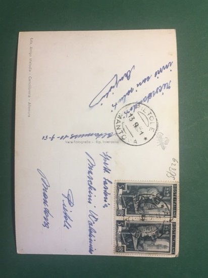 Cartolina Altamura - Viale Martiri - Convitto Cagnazzi - 1951