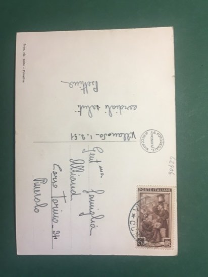 Cartolina Villanova - Mondovì - Scuole Elementari - 1951