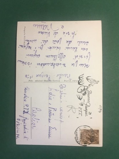 Cartolina Trento - Stazione Autocorriere - 1956