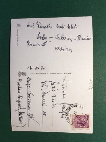 Cartolina Saluti da San Marcello - 1970
