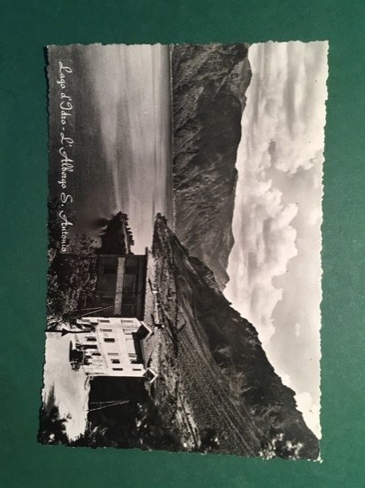 Cartolina Lago D'Idro - L'Albergo S. Antonio - 1952