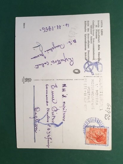 Cartolina Ostia Lido - Scuola Sottufficiali della Guardia di Finanza …