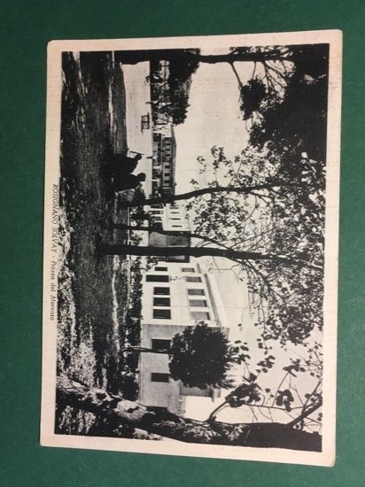 Cartolina Rosignano Solvay - Piazza del Mercato - 1950
