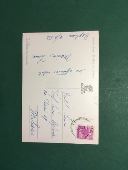 Cartolina Costumi Sardi - Tempio Pausania - 1962