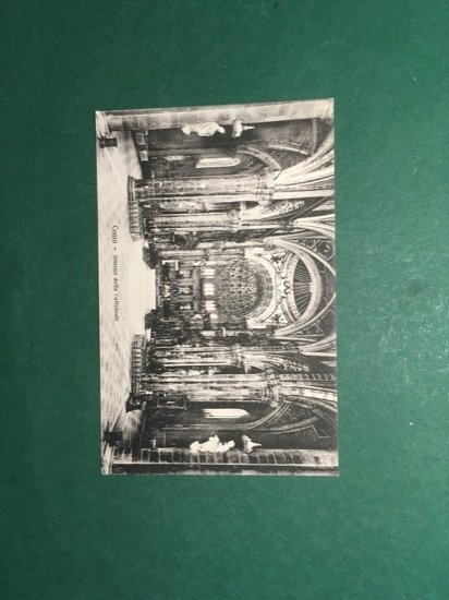 Cartolina Como - Interno della Cattedrale - 1910 ca.