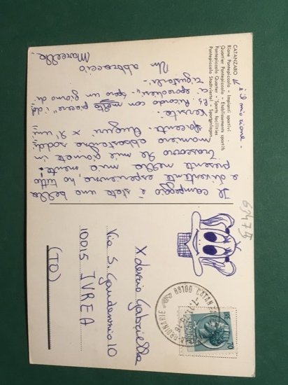 Cartolina Catanzaro - Rione Pontepiccolo - Impianti Sportivi - 1975