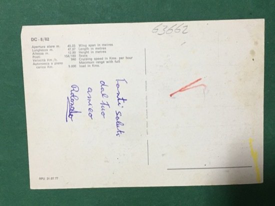 Cartolina DC 5 62 - Apertura Alare 45 23 - …