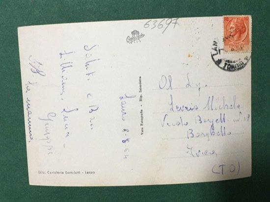 Cartolina Lanzano Torinere - Costume e Ponte del Diavolo - …