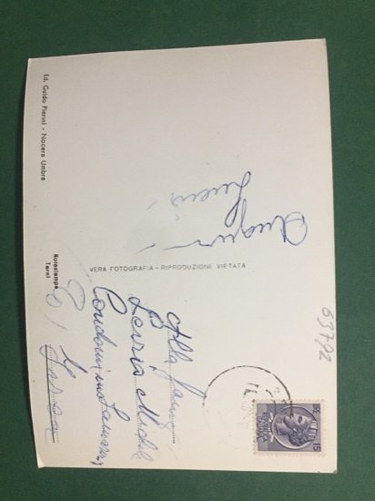 Cartolina Nocera Umbra - Porta Garibaldi - 1954