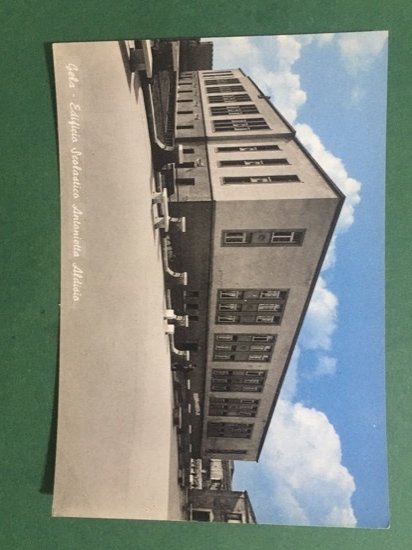 Cartolina Gela - Edificio Scolastico Antonietta Aldisio - 1955