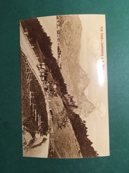 Cartolina Poft Treib - Seelisberg Mythen - Replica 1950 ca