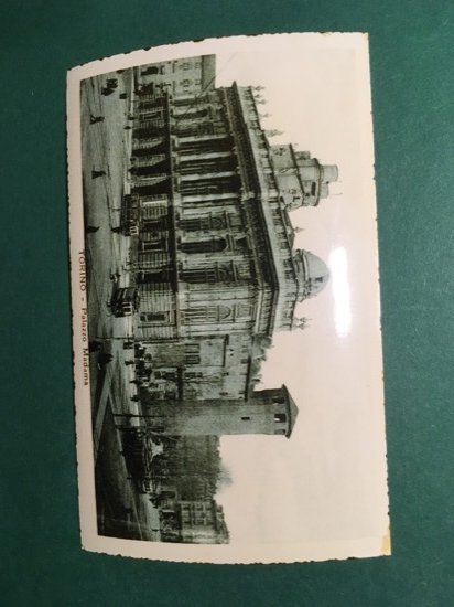 Cartolina Torino - Palazzo Madama + Replica 1950 ca