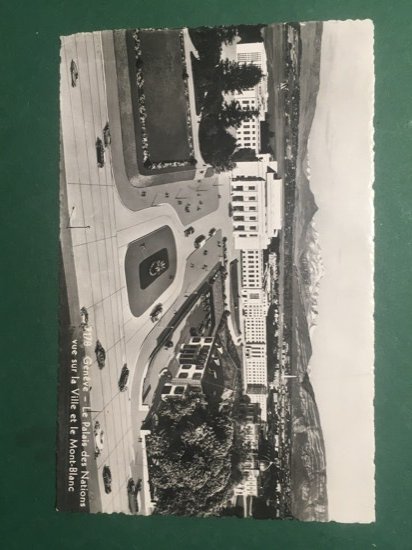 Cartolina Geneve - La Palais DesNations vue sur le Ville …