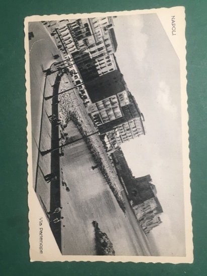 Cartolina Napoli - Via Partenonpe - 1950 ca.