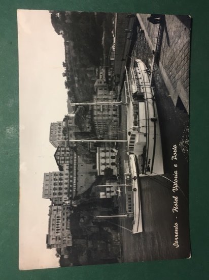 Cartolina Sorrento - Hotel Vittoria e Porto - 1952
