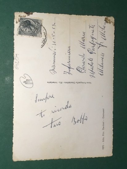 Cartolina Orzinuovi - Chiesa dell'Addolorata e Giardini - 1957