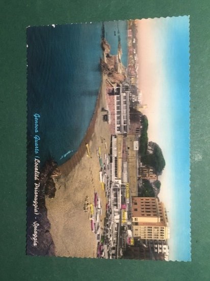 Cartolina Genova Quarto - Località Priaruggia - Spiaggia - 1970 …